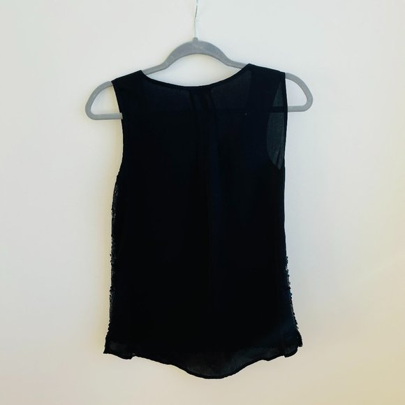 Black sequined tank top - Picture 2 of 3